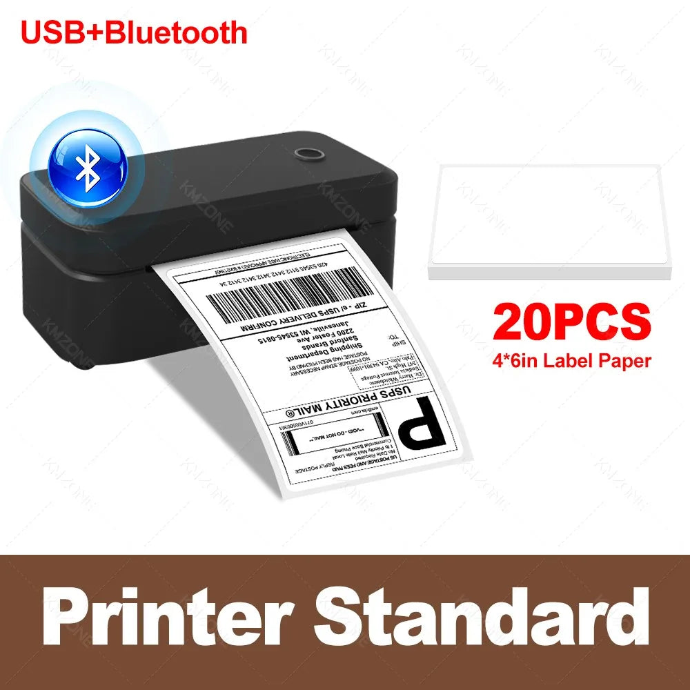 Marklife X4 Bluetooth Thermal Label Printer Small Shipping Label Printer 4X6inch Compatible with iPhone Android Mac Window