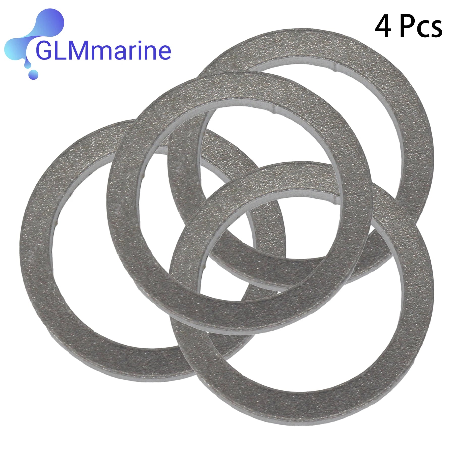 4 PACK Compatible with YAMAHA Outboard Oil Drain Screw Gasket 4-Stroke 90430-14M09-00