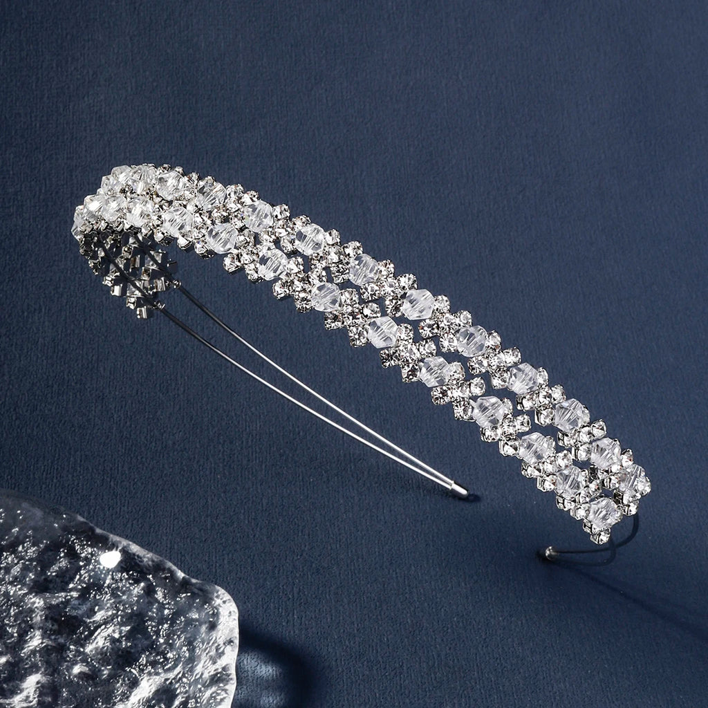 Classic Double Rhinestone Hair Bands Xoxo Holiday Gifts for Friends Bridal Wedding Headpieces Hair Accessories Free Shipping