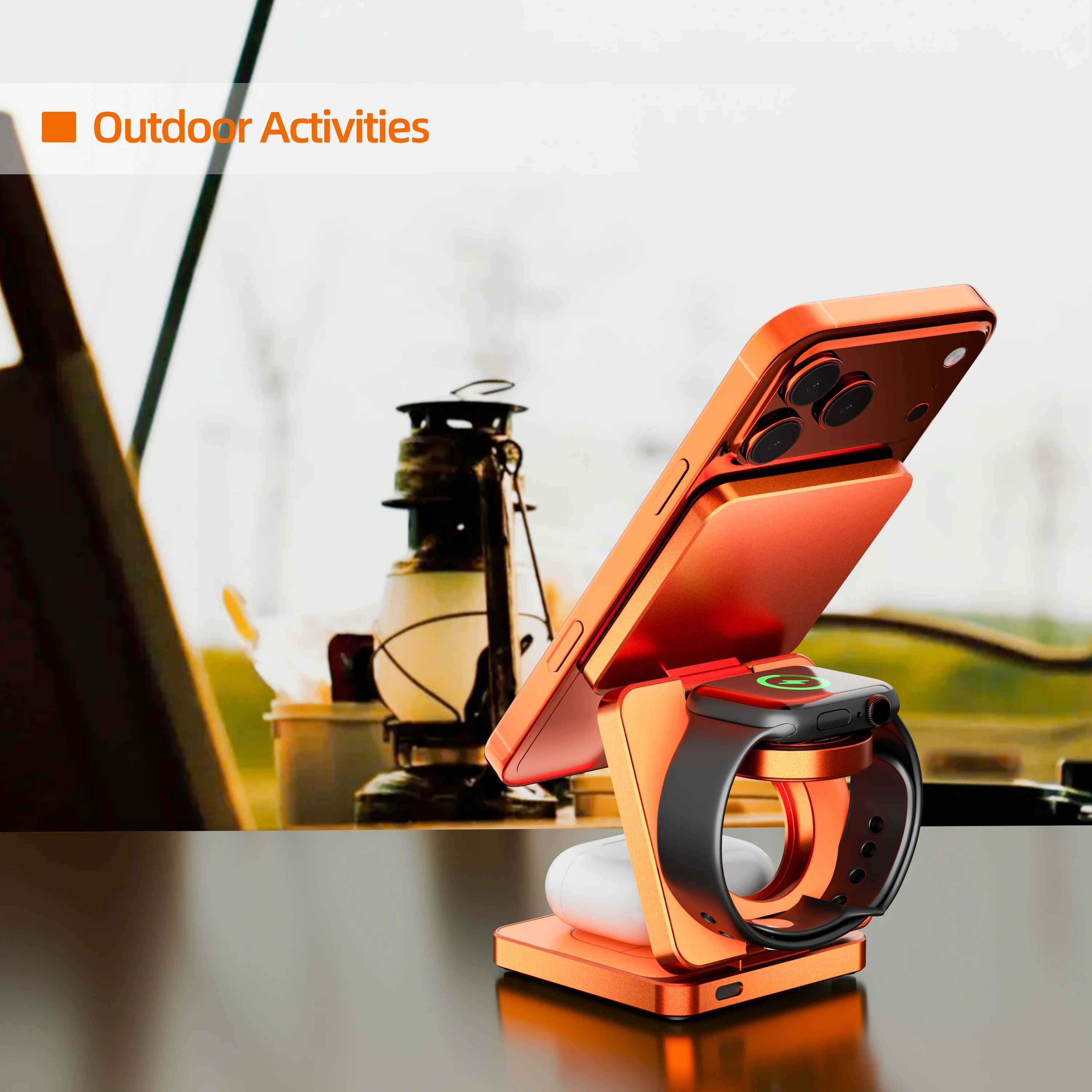 3 in 1 Qi2.2 25W Folding Wireless Charger For iPhone HUAWEI Samsung Portable Magnetic Wireless Phone Charging Station