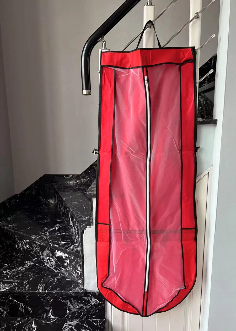 Large For Wedding Dress Dust Cover Zipper Gown Dustproof Cover Storage Bag Foldable Garment Clothes Case Protector