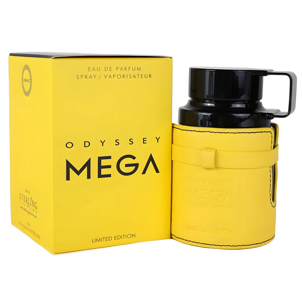 Original Armaf Odyssey Mega Limited Edition for Men Eau de Parfum Spray 3.4 Ounce Eastern-Middle Eastern fragrance long lasting fragrance Cologne Pheromone Portable Arabian women's perfume