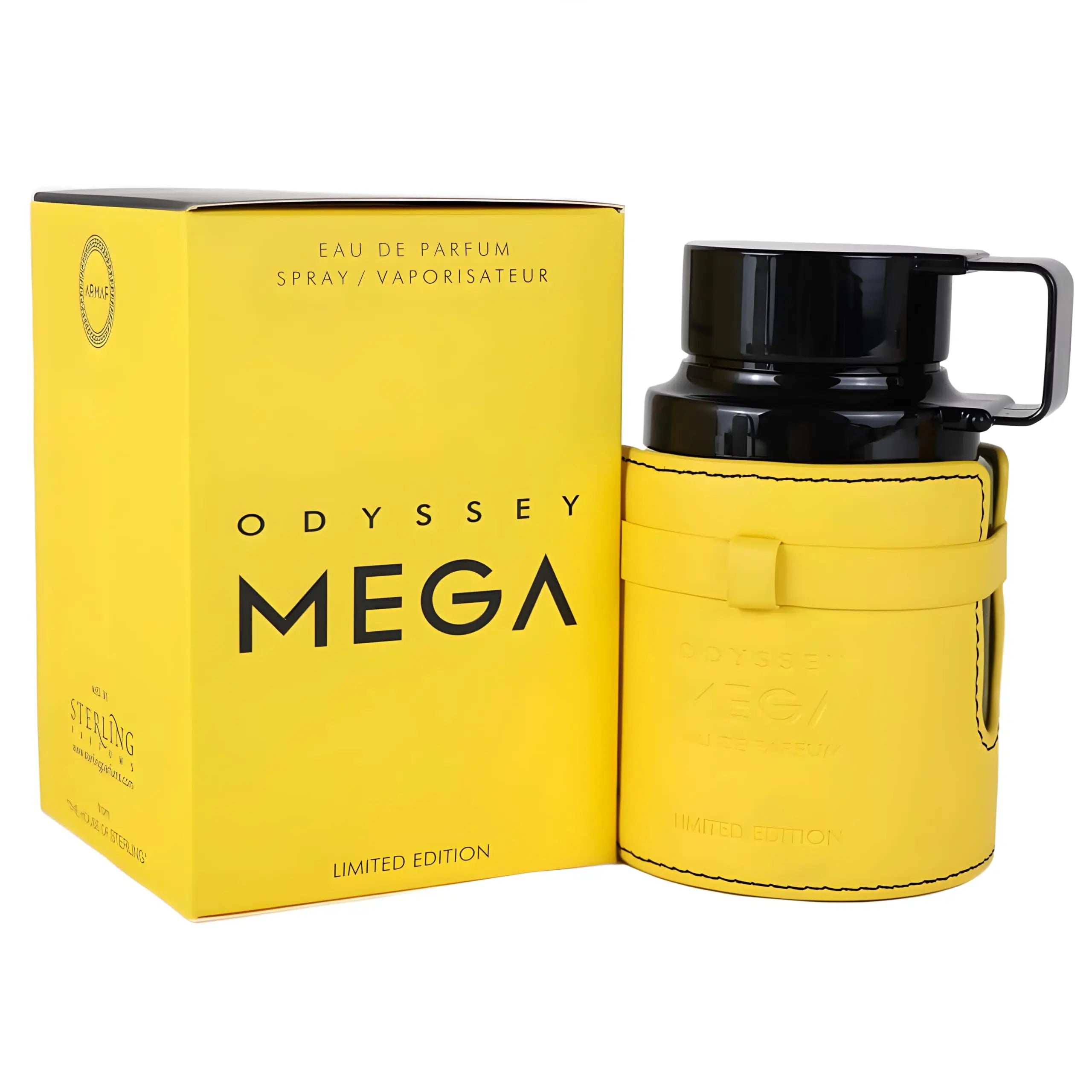 Original Armaf Odyssey Mega Limited Edition for Men Eau de Parfum Spray 3.4 Ounce Eastern-Middle Eastern fragrance long lasting fragrance Cologne Pheromone Portable Arabian women's perfume