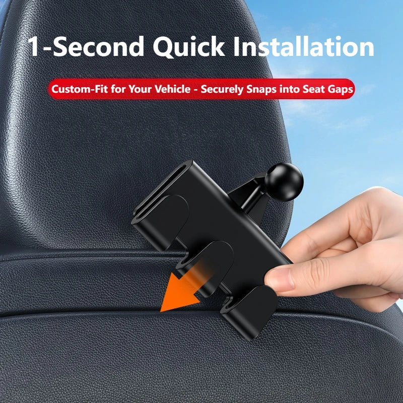 Oatsbasf Car Seat Back Tablet Holder with Hooks for Tesla Model 3/Y/3 Highland Car Phone Bracket for 4.7-13" iPhone Samsung iPad