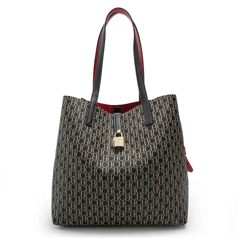 MIG & MIK STYLE™ Letter Pattern Large Capacity Tote Bag