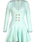 Customized Jersey Sequined Ruched Beach A-line V-neck Bespoke Occasion Gown Mini Dresses