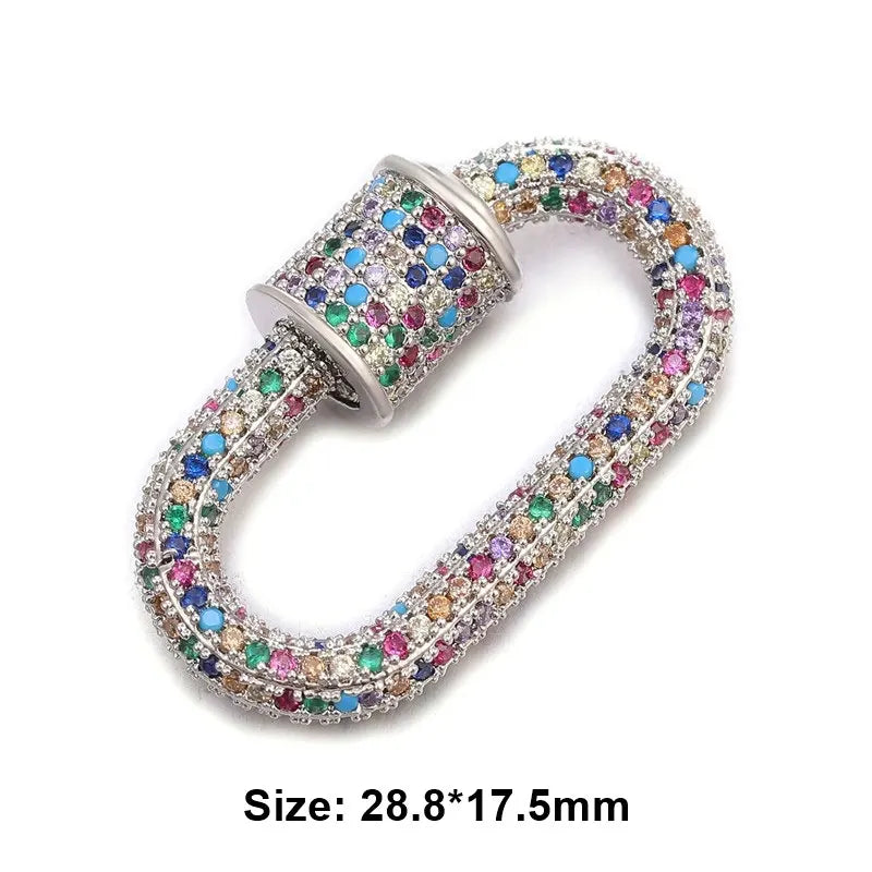 MIG & MIK STYLE™ Luxury Pavé Zircon Carabiner Clasp