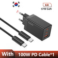 Toocki 67W GaN USB C Charger Quick Charge QC4.0 PD 3.0 Type C Charger For iPhone 14 13 12 Pro ipad Xiaomi Samsung Huawei Tablets