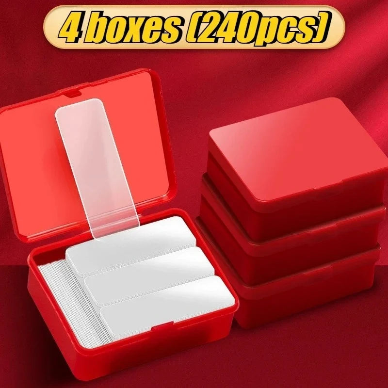 60-300pcs Strong Double Sided Adhesive Waterproof Removable Reusable Mounting Tape for Walls Wood Tile Plastic