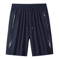 Summer Men's Shorts Cool Sportswear Running Sport Shorts Casual Bottoms Gym Fitness Training Jogging Short Pants Men Black Gray