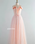 Customized Tulle Flower Ruched Wedding Party A-line V-neck Bespoke Occasion Gown Long Dresses