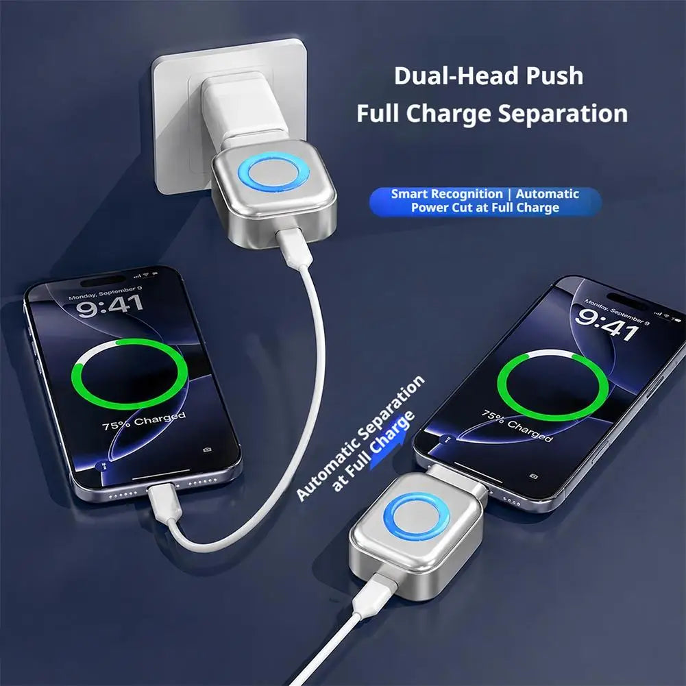 USB-C Fully Charged Separator Smart Auto Power-Off Charging Adapter Prevent Overcharging For Laptops Phones Wireless Chargers