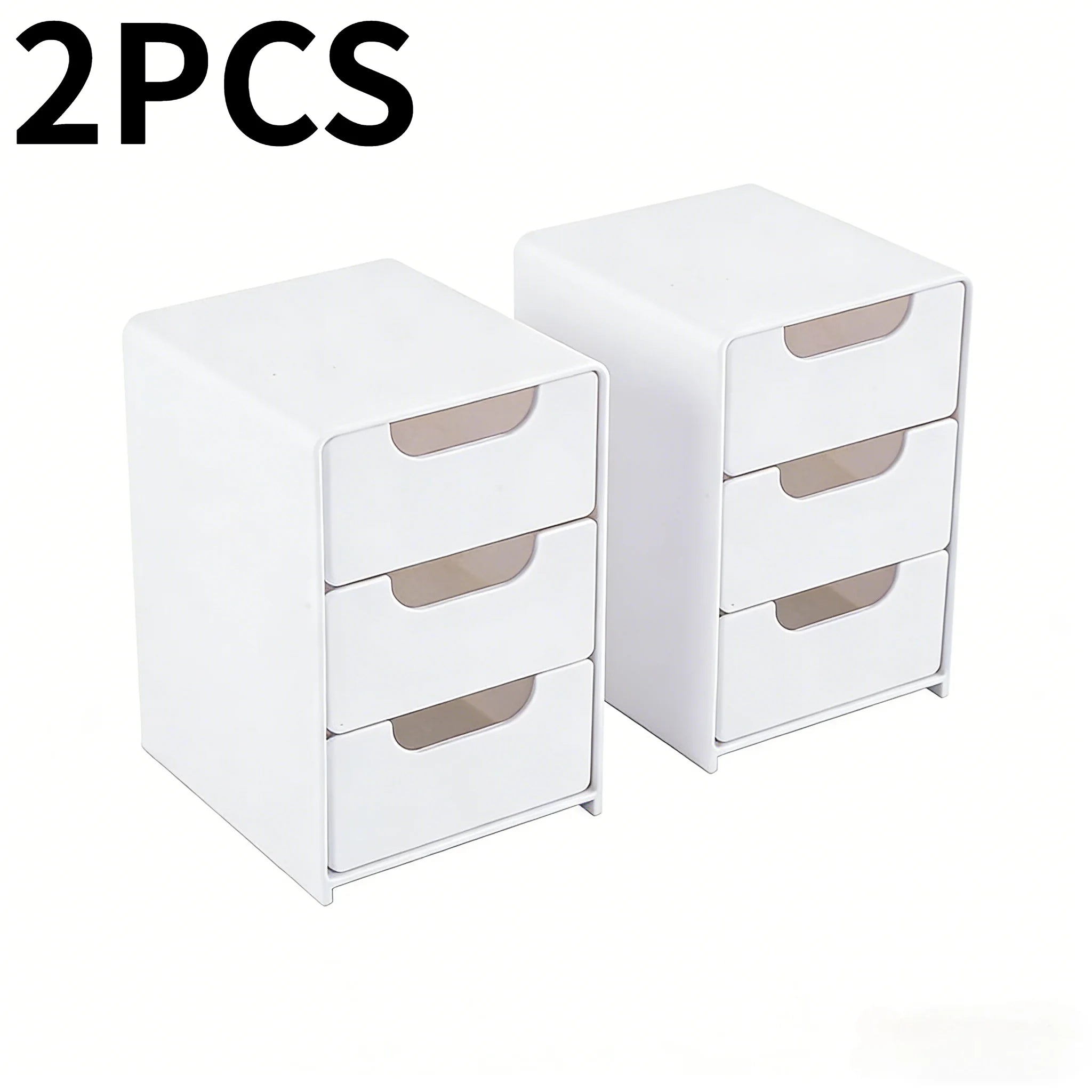 3-Tier Desk Organizer Storage Drawers Is Suitable for Stationery, Jewelry and Cosmetics Storage Portable Partition Box