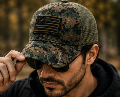 MIG & MIK STYLE™ Tactical American Flag Camouflage Baseball Cap
