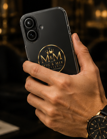 MIG & MIK STYLE Luxury Gold Logo Phone Case