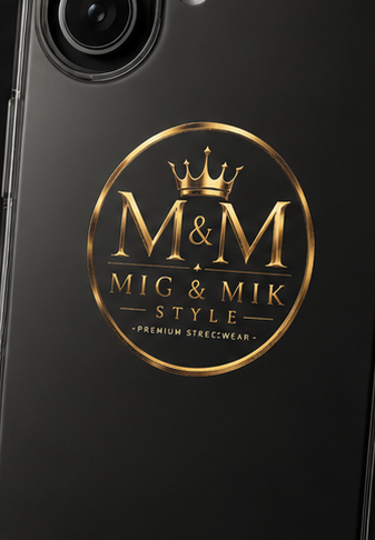 MIG & MIK STYLE Luxury Gold Logo Phone Case