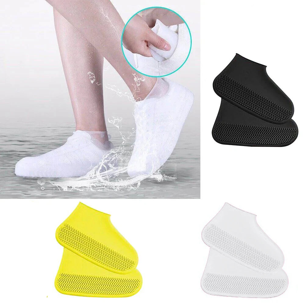 【Hot sales】Waterproof silicone shoe cover protector reusable anti-slip wear-resistant rain shoe cover for outdoor rainy days