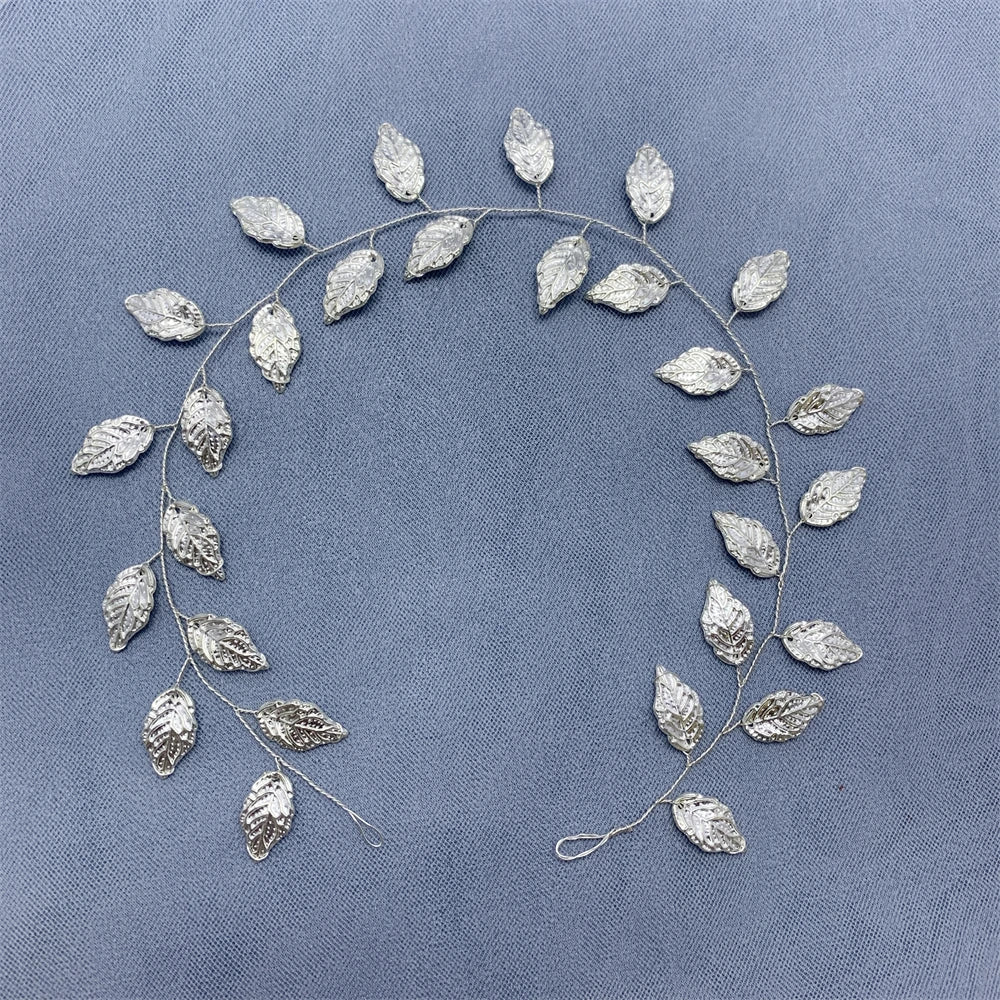 Handmade Fashion Crystal Flower Hair Vine Headband Pearl Hairband Bridal Wedding Hair Accessories Jewelry Hair Vine Headband