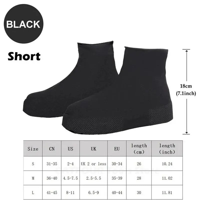【Hot sales】Waterproof silicone shoe cover protector reusable anti-slip wear-resistant rain shoe cover for outdoor rainy days