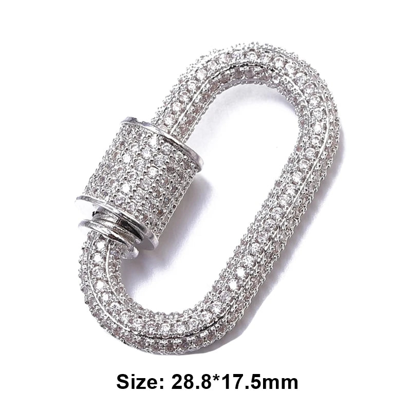 MIG & MIK STYLE™ Luxury Pavé Zircon Carabiner Clasp