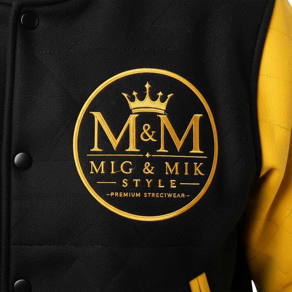 Close-Up Logo – Varsity Jacket MIG & MIK STYLE
