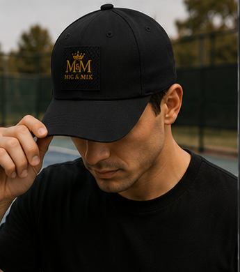 MIG & MIK Royal Black Gold Cap