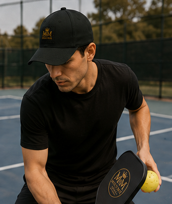 MIG & MIK Royal Black Gold Cap