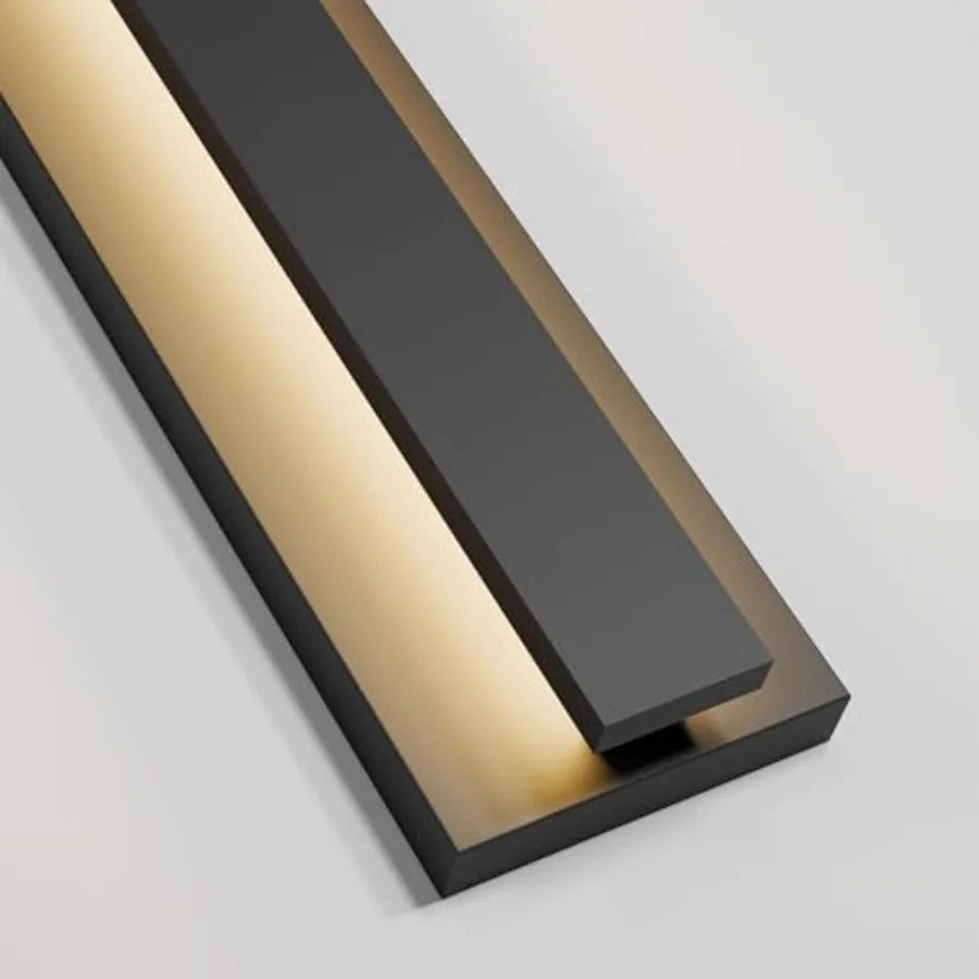 LamQee 23.6 ch Modern Outdoor Wall Light Exterior Lightg Fixtures, 3000K 24W LED Contemporary Outdoor Sconces Wall Lightg, Matt