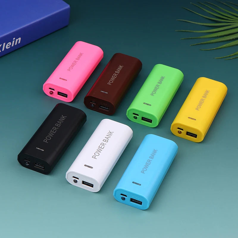 ⭐ Portable Power Bank Case DIY 2Cell 18650 Battery Box For Smart Phone Charge 5V 1A For 18650 Battery With Indicator Light