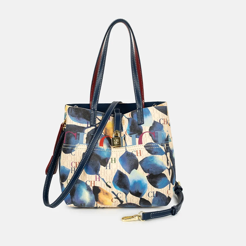 MIG & MIK STYLE™ Multicolor Monogram Tote Bag