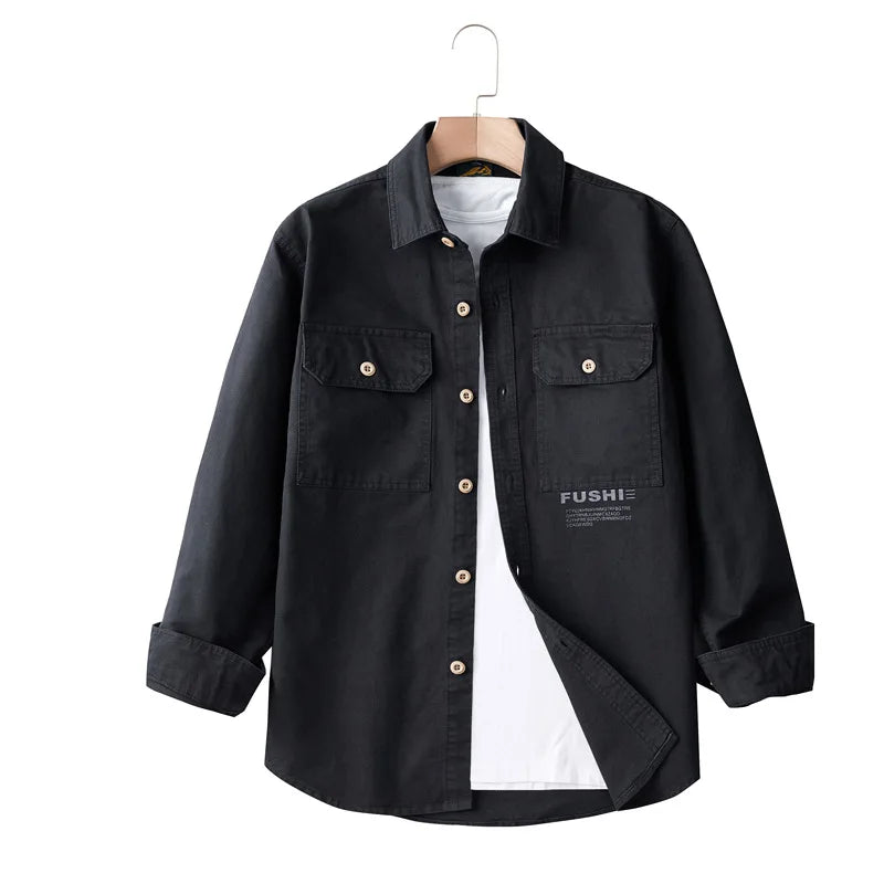 Men's Utility Casual Long Sleeve Shirt — MIG & MIK STYLE™
