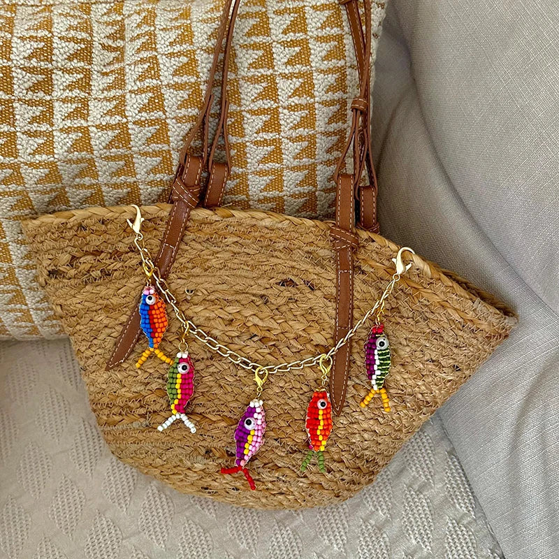 MIG & MIK STYLE™ Colorful Fish Bead Charm Set (10 Pieces)