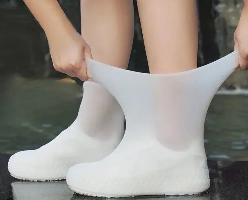 【Hot sales】Waterproof silicone shoe cover protector reusable anti-slip wear-resistant rain shoe cover for outdoor rainy days