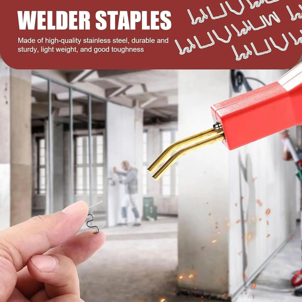 600Pcs Plastic Welding Staples 6 Types Hot Staples for Auto Plastic Repair Architectural Modelling Toy Manufacturing 100Pcs/Type