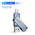 ORICO USB Flash Drive USB3.2 Gen1 150MB/s Dual USB-C & USB-A Mini Thumb Drive Memory Sticks for iPhone 15/16/17 Series Tablets
