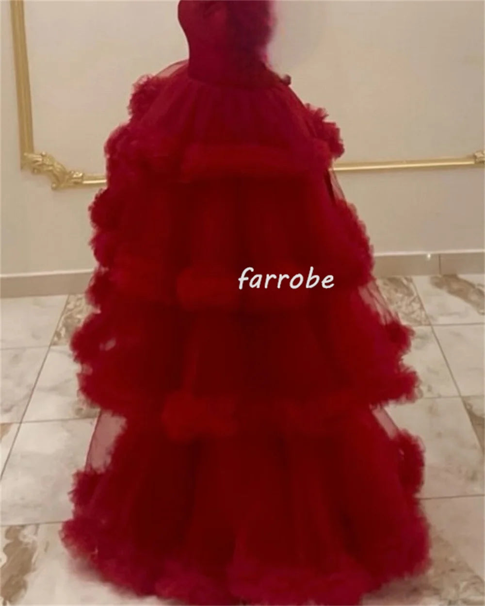 Customized Fashion Classic Tulle Pleat Tiered A-line Spaghetti strap Long Dresses Bespoke Occasion Dresses Matching Formal