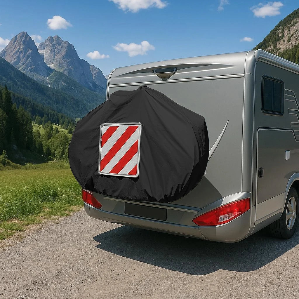 Oxford Cloth Camping Bicycle Cover For Caravan Rear Mount Dustproof Cover For 1 Or 2 Bikes Motorhomes Accessories For Caravans