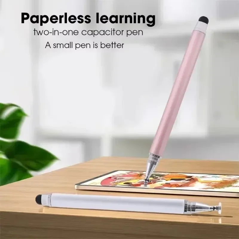 3-1Pcs Tablet Mobile Phone Universal 2 IN 1 Capacitive Stylus Pen Drawing Pens for IPhone Android All Capacitive Touch Screens