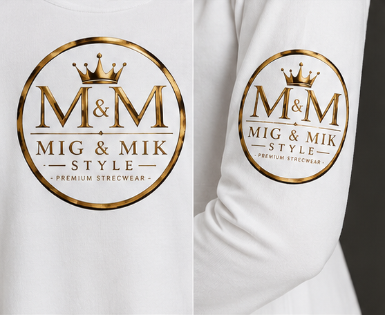 MIG & MIK STYLE Long Sleeve Midi Dress – White