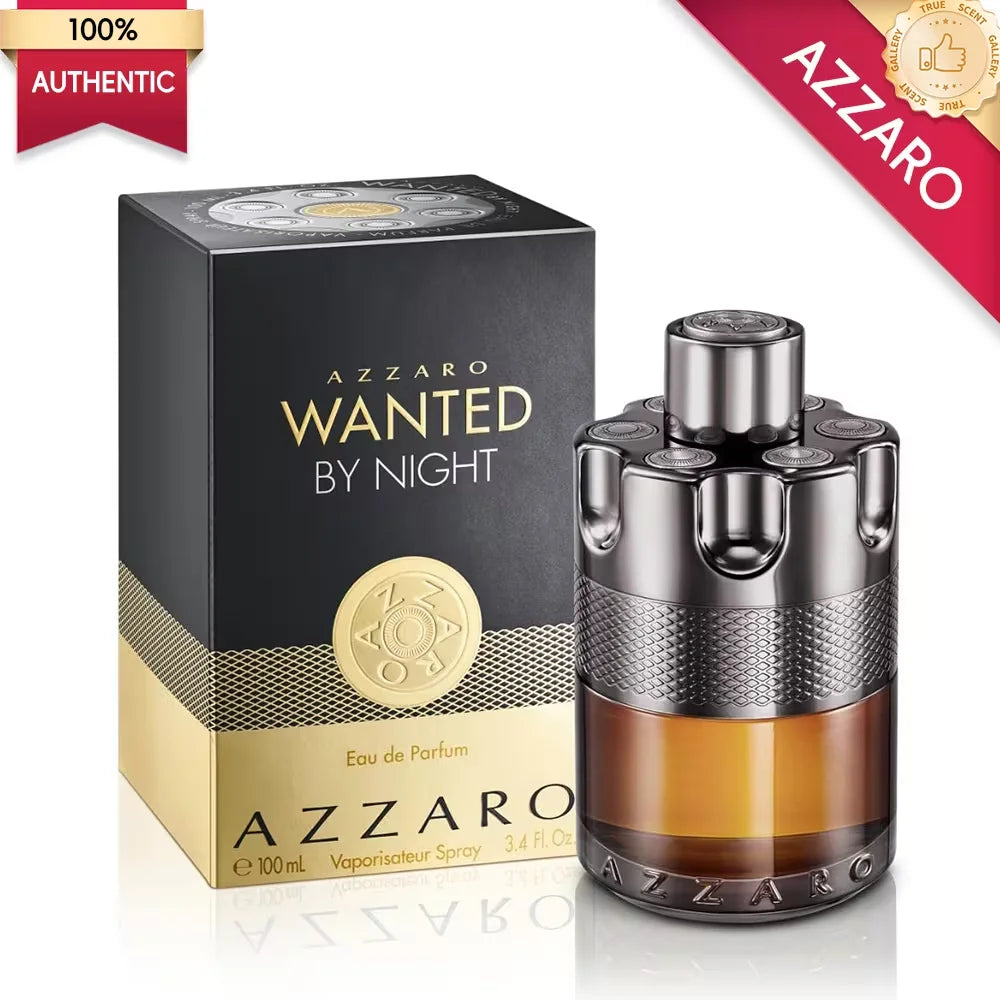 Azzaro The Most Wanted Eau de Parfum Intense, Black-gold Gun Design, Tobacco Amber Woody Fragrance, Maximum Longevity Seductive Scent, Luxury Mens Cologne for Date Night