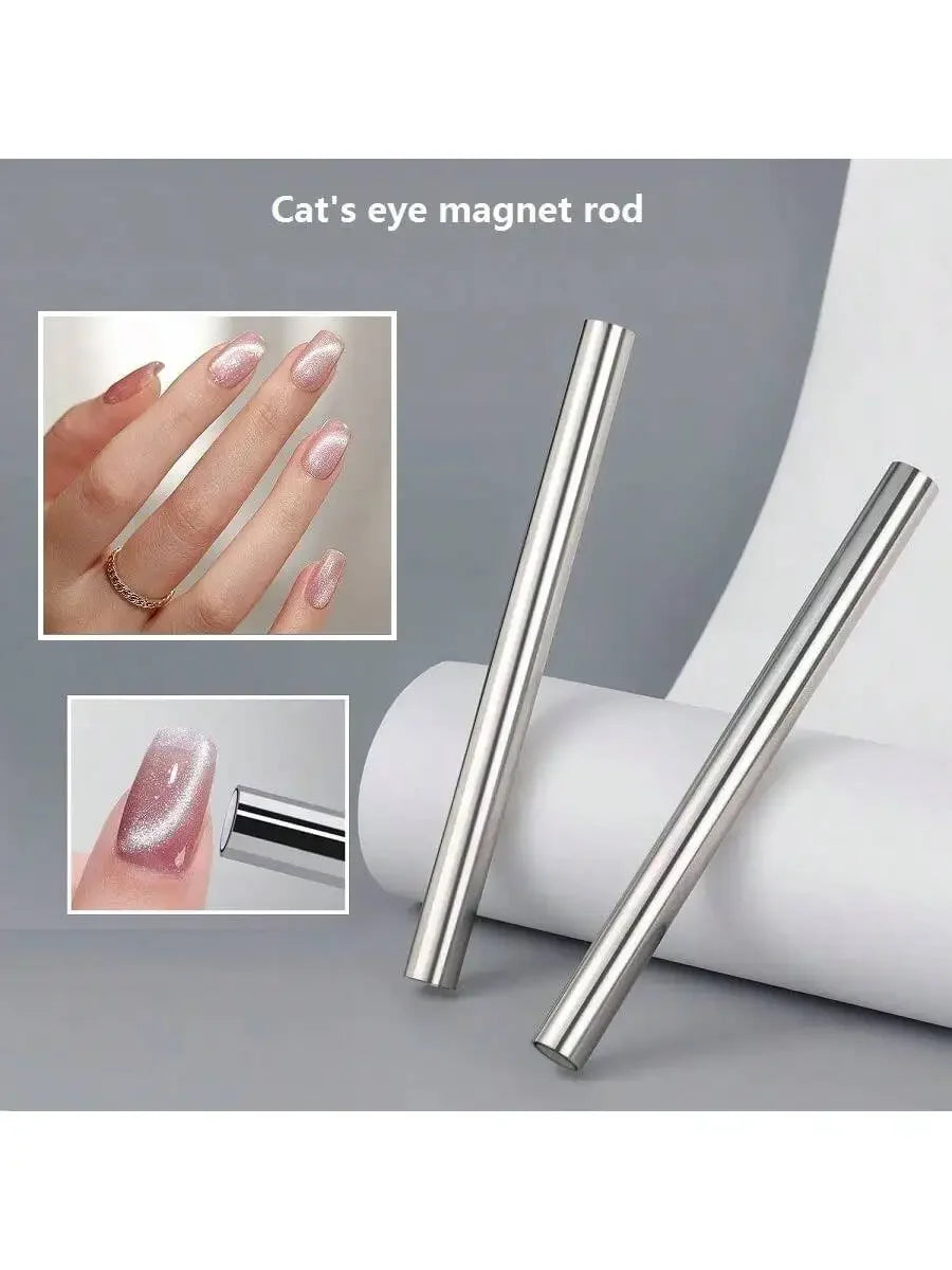 1pc Round Magnetic Stick For Nail Art, Cat Eye Round Dual Ended Magnetic Rod, Strong Magnet Nail Art Tool,Nail Supplies,Nail Tools,Nail Art Tools,Back To School,Nails,Nail Tools For Press On Nails,Manicure Pedicure Tools