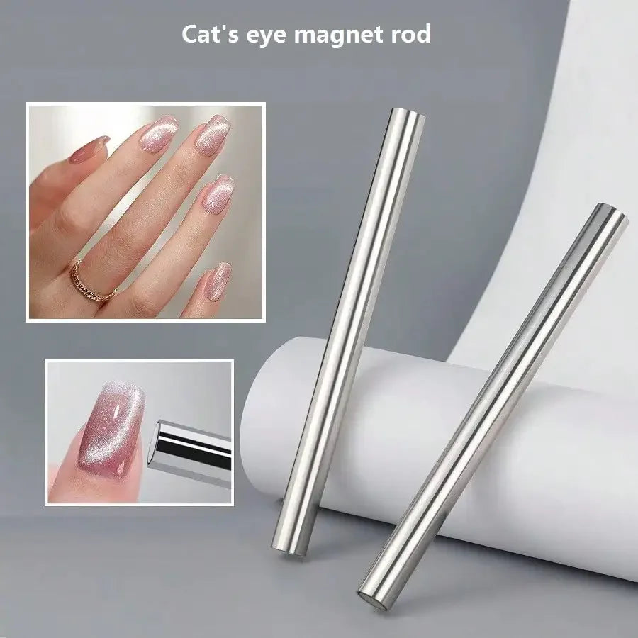 1pc Round Magnetic Stick For Nail Art, Cat Eye Round Dual Ended Magnetic Rod, Strong Magnet Nail Art Tool,Nail Supplies,Nail Tools,Nail Art Tools,Back To School,Nails,Nail Tools For Press On Nails,Manicure Pedicure Tools