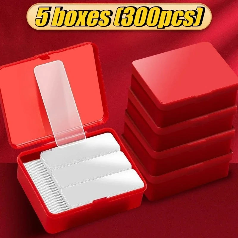 60-300pcs Strong Double Sided Adhesive Waterproof Removable Reusable Mounting Tape for Walls Wood Tile Plastic