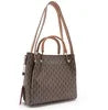 MIG & MIK STYLE™ Classic Monogram Print Shoulder Handbag