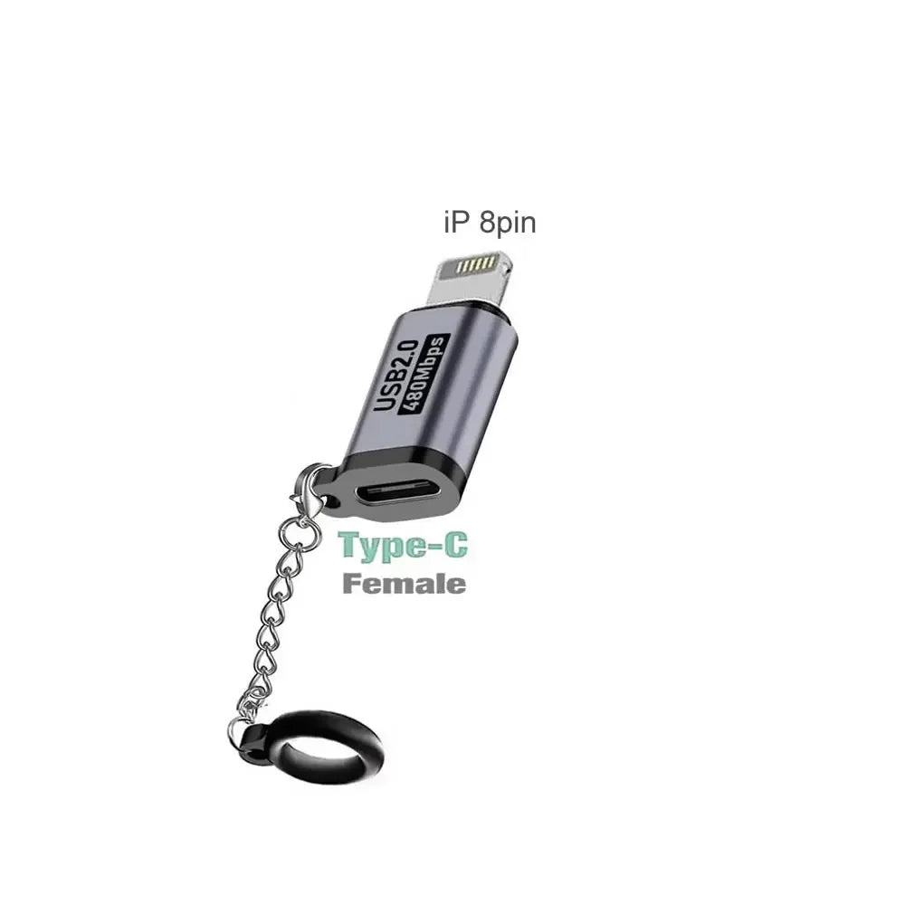 USB-C Adapter Type C Female To Micro / Mini USB Converters For iPhone 14 13 Xiaomi Samsung For Lightning Male Charger Adapter