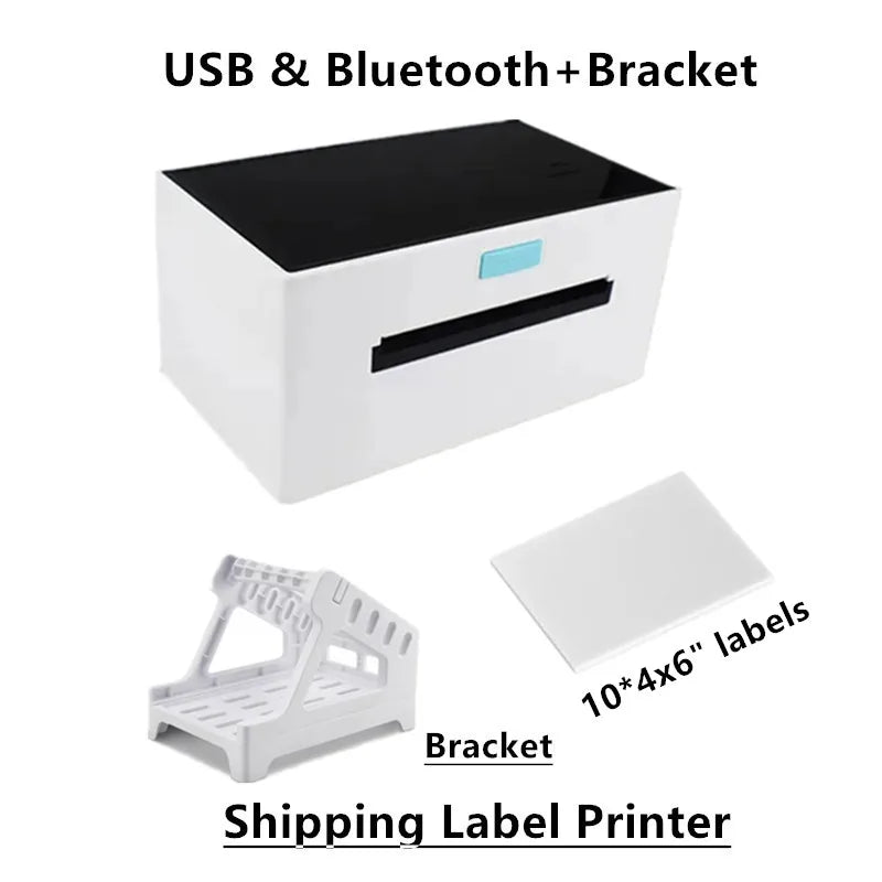 ZJ9220 Bluetooth Thermal Label Printer Wireless 4x6 Shipping Label Printer Compatible with iPhone Android Mac OS Windows