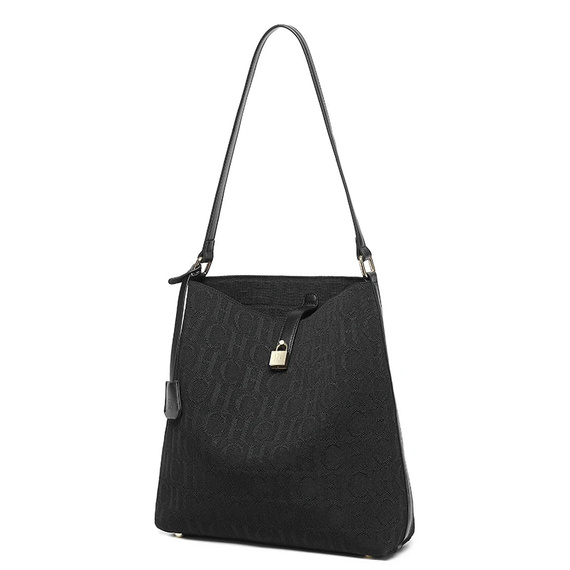 MIG & MIK STYLE™ Monogram Hobo Shoulder Bag