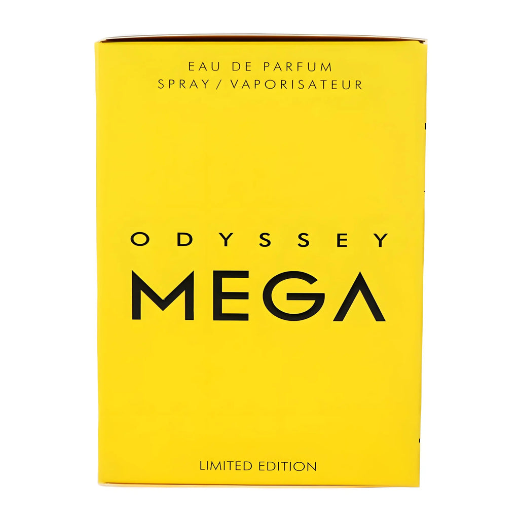 Original Armaf Odyssey Mega Limited Edition for Men Eau de Parfum Spray 3.4 Ounce Eastern-Middle Eastern fragrance long lasting fragrance Cologne Pheromone Portable Arabian women's perfume
