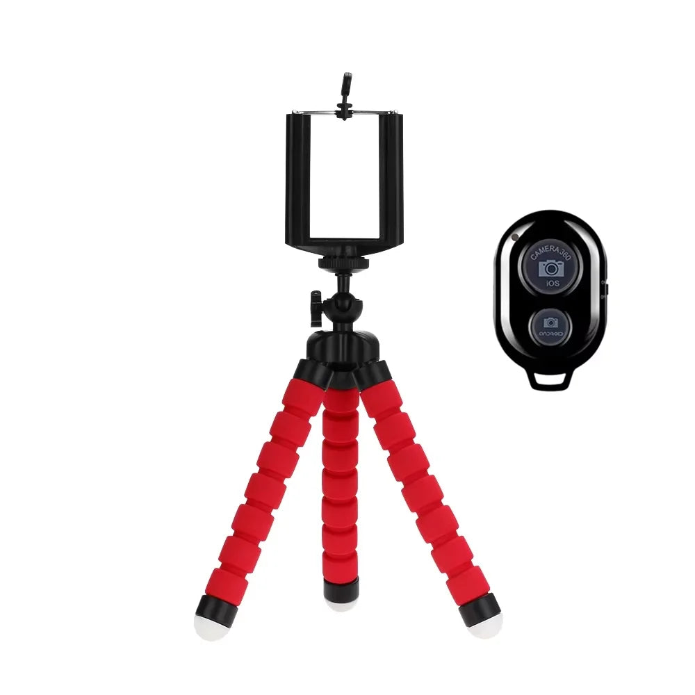 Portable Mini Tripod For Phone Monopod Selfie Stick For Smartphone Mobile With Holder Clip Tripode Octopus Action Camera Stand