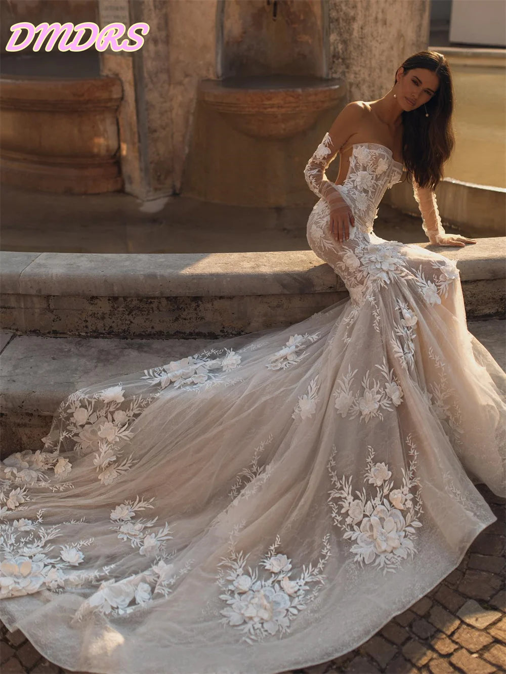 Sexy Backless Lace Wedding Dress 2026 Elegant Sleeveless Floor Length Gown Charming Trumpet Bridal Gown Vestido De Novia